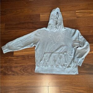 American Eagle Outfitters Gray Hoodie size L with Eagle Graphic